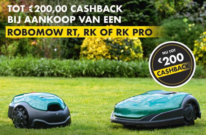 cashback actie robomow